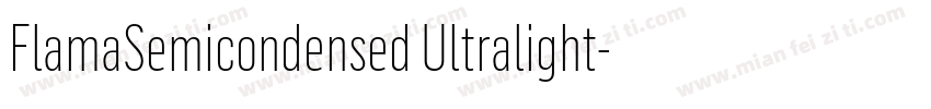 FlamaSemicondensed Ultralight字体转换